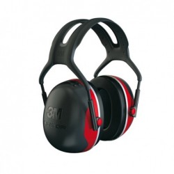 Cuffia protettiva Peltor™ X3A SNR 33 dB nero/rosso 3M