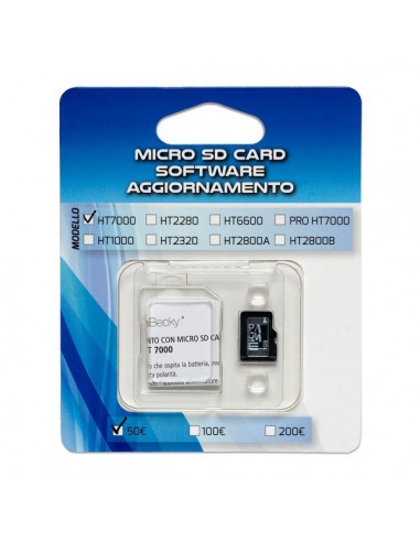MICRO SD CARD aggiornamento HT2800 per seriali da DQ150480001 a DQ150481200