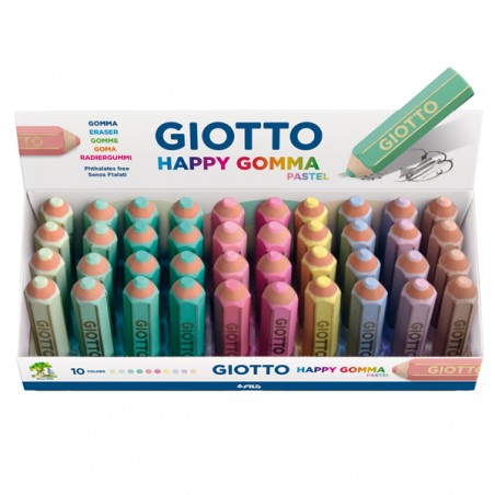 Happy Gomma Pastel colori assortiti pastello Giotto