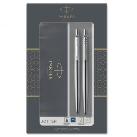 Gift Set portamine 0,5mm + sfera M Jotter stainless steel CT Parker