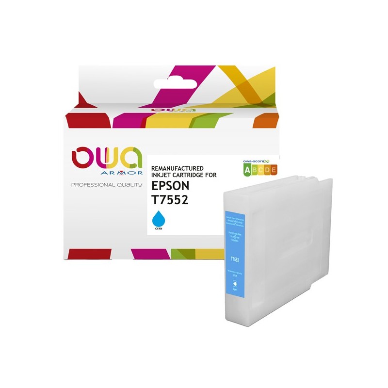Armor Cartuccia Compatibile per Epson T7552 Ciano