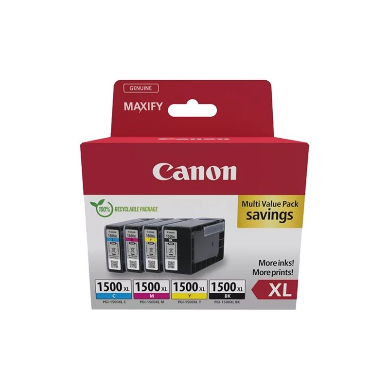Canon Cartuccia PGI1500XL BK/C/M/Y
