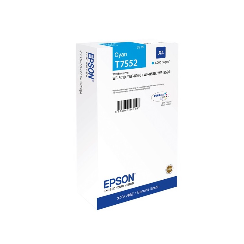 Epson Tanica Ciano T7552 C13T75524N 39ml