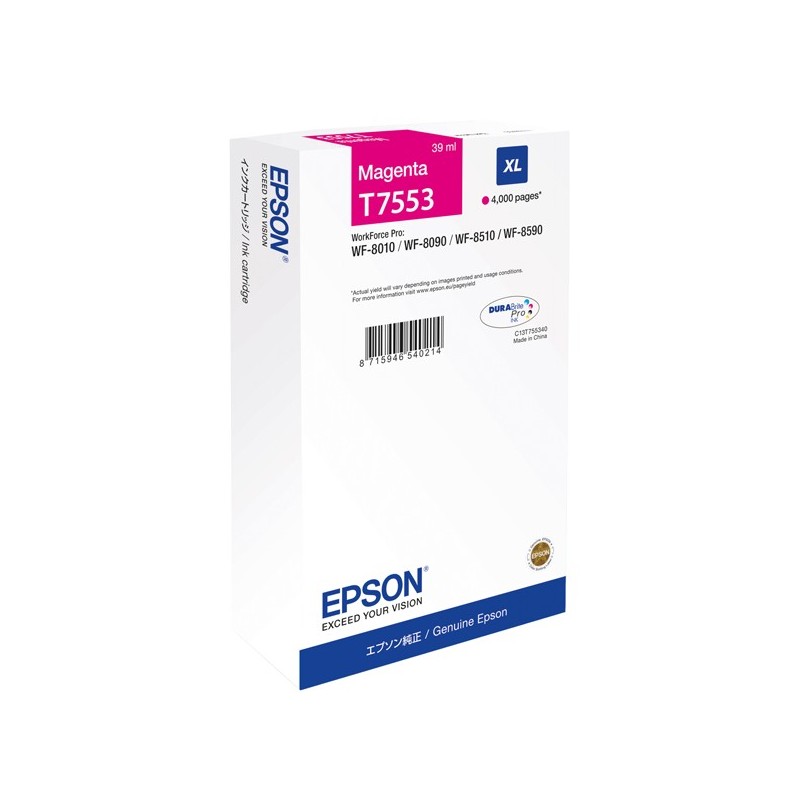 Epson Tanica Magenta T7553 C13T75534N 39ml