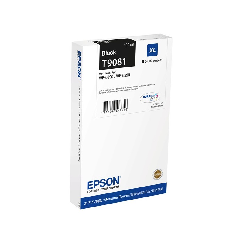Epson Tanica Nero T9081 C13T90814N 100ml