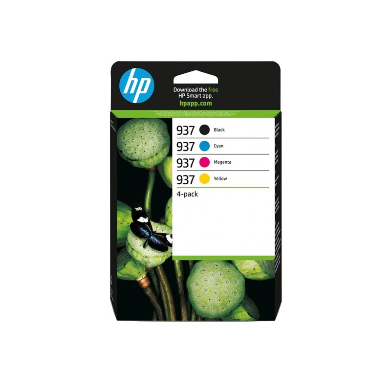 Hp originale Cartuccia 937 4pack BK/C/M/Y 6C400NE