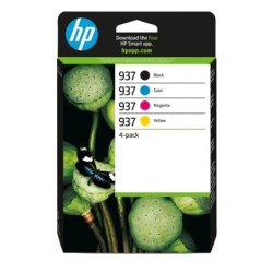Hp originale Cartuccia 937 4pack BK/C/M/Y 6C400NE