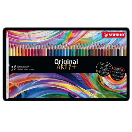 Pastello Original 8778 tratto 2,50 mm colori assortiti Stabilo astuccio in metallo 38 pezzi