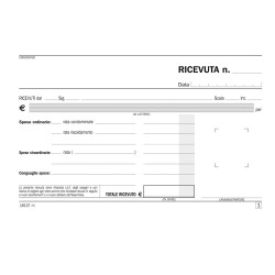 Blocco ricevute condominio 50/50 copie autoricalcanti 16,8 x 10 cm DU161370000 Data Ufficio