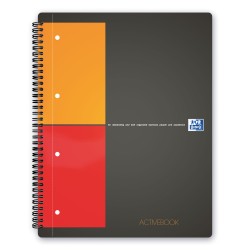 Blocco spiralato International Activebook 5mm con margine 240 x 297mm 80gr 80 fogli Oxford