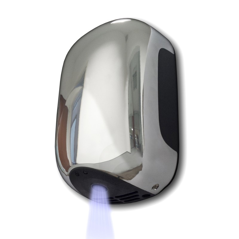 Asciugamani automatico Mini Zefiro 23,8x15,6x9,9 cm 900 W ABS cromato Medial International