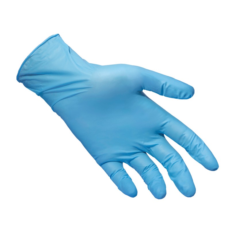 Guanti in nitrile extra strong N69 senza polvere taglia XL azzurro Reflexx conf. 100 pezzi