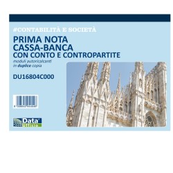 Blocco prima nota cassa 50/50 copie autoricalcanti 21,5 x 29,7 cm DU16804C000 Data Ufficio