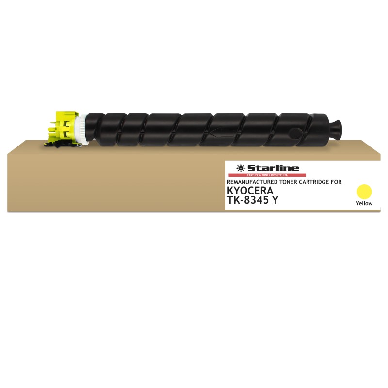 Starline Toner ricostruito per Kyocera Taskalfa 2552/2553 Series Giallo TK8345Y 12.000 pag
