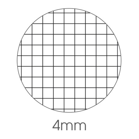 Blocco notes BM90 A4 collato lato lungo quadretti 4mm 50fg 90gr 4fori copertina 250gr BM