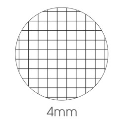 Blocco notes BM90 A4 collato lato lungo quadretti 4mm 50fg 90gr 4fori copertina 250gr BM