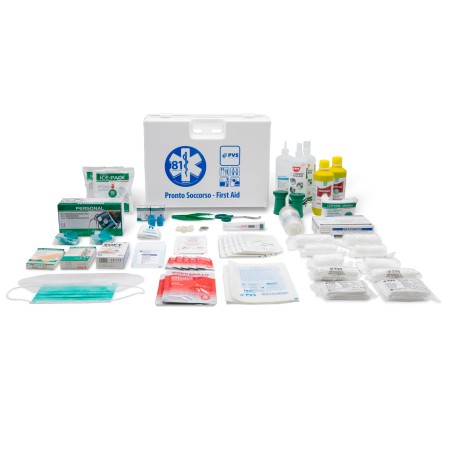 Valigetta di pronto soccorso Multisan 44,3x33,8x14,7 cm HACCP oltre 3 persone bianco PVS