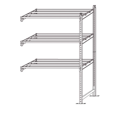 Scaffale Rang'Eco 300 modulo aggiunta 3 ripiani portata ripiano 300 kg 100 x 60 x 200 cm acciaio grigio/blu Paperflow