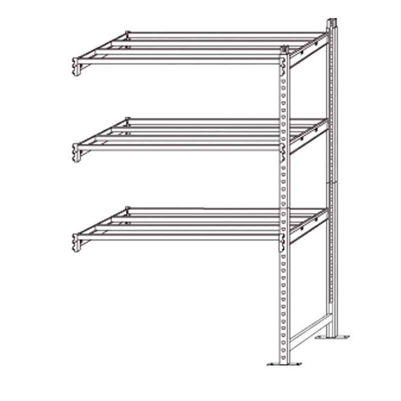 Scaffale Rang'Eco 300 modulo aggiunta 3 ripiani portata ripiano 300 kg 100 x 60 x 200 cm acciaio grigio/blu Paperflow