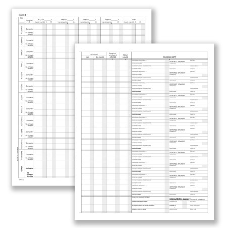 Registro prospetto riepilogativo associazioni sportive 8 pagine 31 x 24,5 cm DU13852S000 Data Ufficio