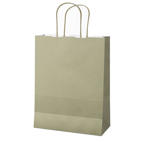 Shopper Twisted maniglie cordino 26 x 11 x 34,5 cm carta kraft salvia Mainetti Bags conf. 25 pezzi