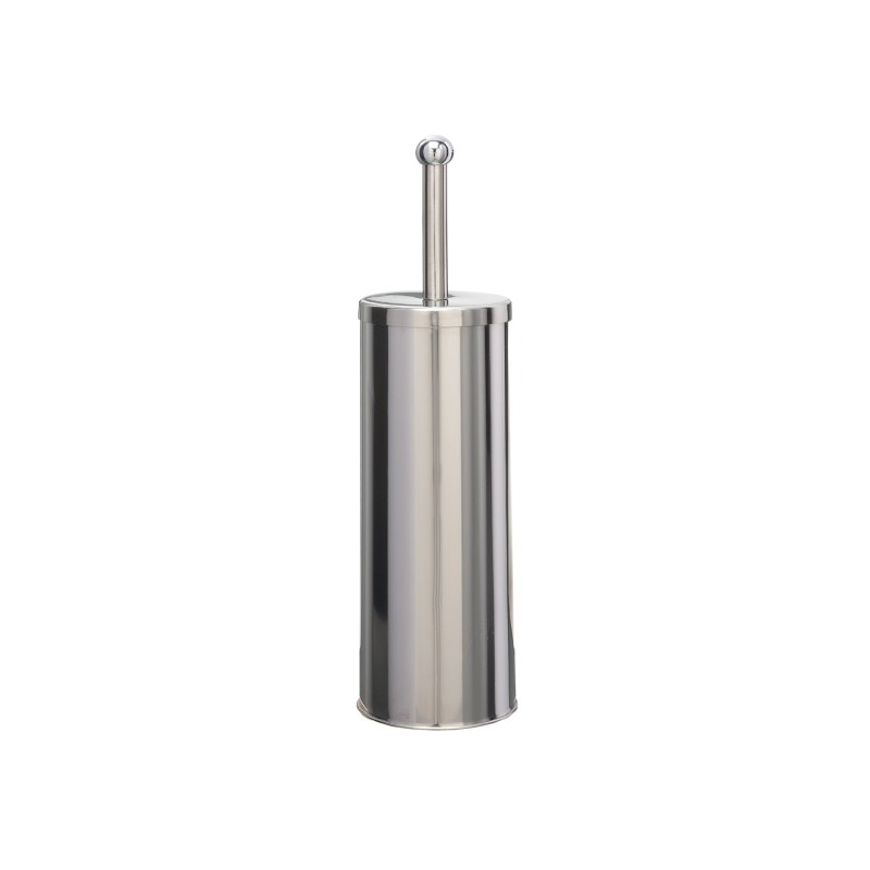 Portascopino Basic Metal da terra diametro 9,8 cm altezza 38 cm acciaio inox Medial International