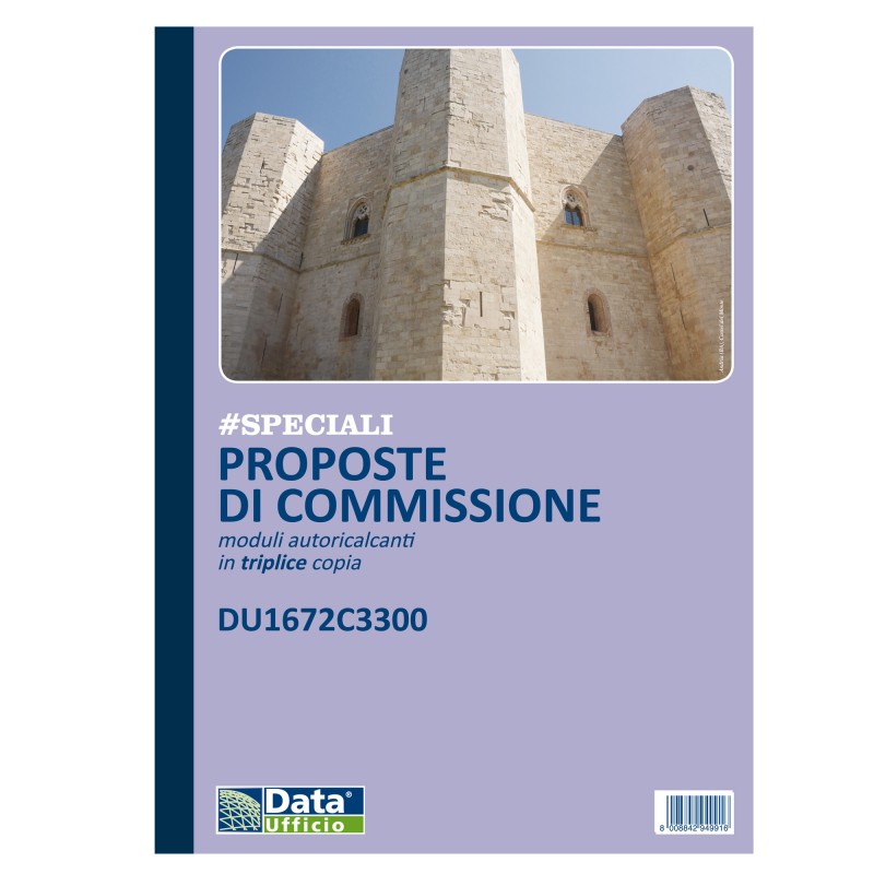 Blocco proposte commissione 33/33/33 copie autoricopianti 29,7 x 21,5 cm DU1672C3300 Data Ufficio