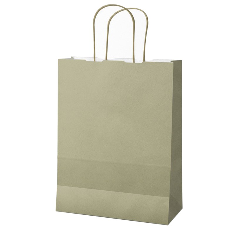 Shopper Twisted maniglie cordino 45 x 15 x 50 cm carta kraft salvia Mainetti Bags conf. 25 pezzi
