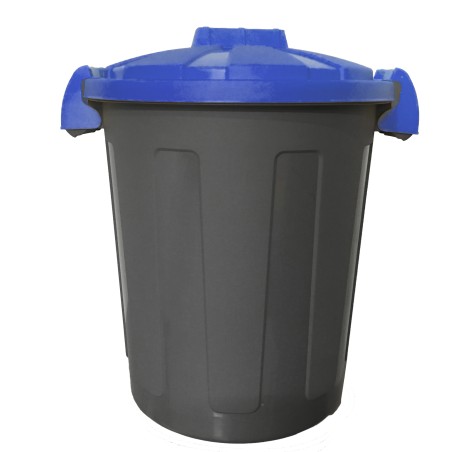 Contenitore portarifiuti Dusty diametro 36 cm altezza 45 cm 25 litri coperchio blu Mobil Plastic