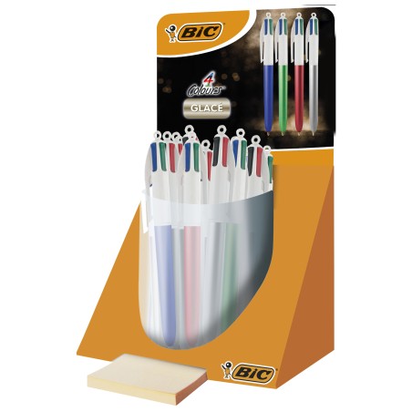 Penna sfera scatto multifunzione 4 Colors Glacè punta 1,0 mm colori assortiti Bic expo 40 pezzi