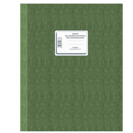 Registro sicurezza/controlli prevenzione incendi 48 fogli 24 x 31,5 cm DU137550000 Data Ufficio