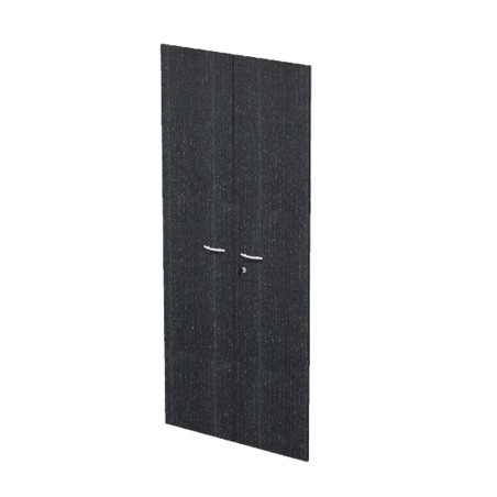 Coppia ante Easy per mobile alto 80 x 175 cm spessore 18 mm melaminico nero venato Artexport
