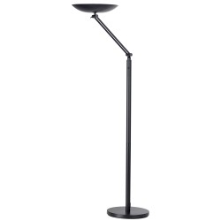 Lampada da terra articolata Varialux a led base diametro 34 cm H 160/180 cm 23 W nero Unilux