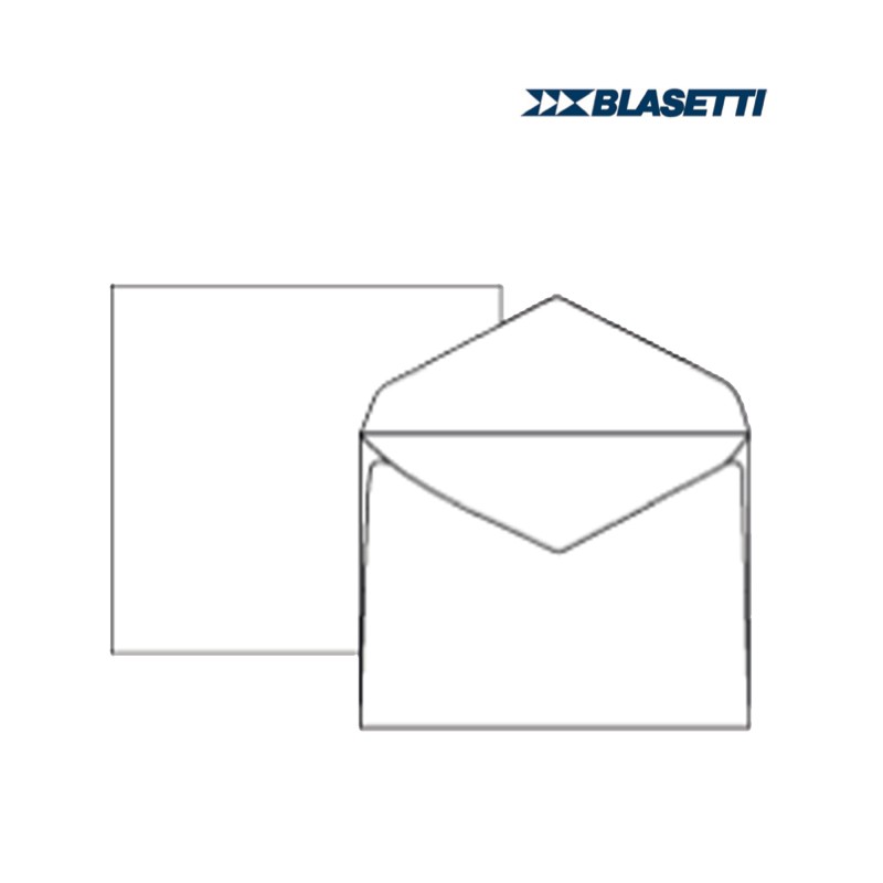 Busta extrafine Campidoglio lembo gommato 12 x 18 cm 100 gr bianco Blasetti conf. 500 pezzi
