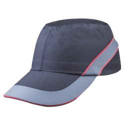 Caschetto antiurto AirColtan COLTAAINOLG tipo baseball taglia unica nero/rosso Deltaplus