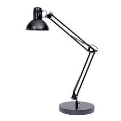 Lampada da tavolo Architect a fluorescenza 42 x 39 cm base diametro 20 cm 11W nero Alba
