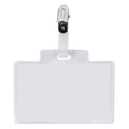 Portanome Pass 3 M clip in metallo senza cartoncino 9,5 x 6 cm Sei Rota conf. 100 pezzi