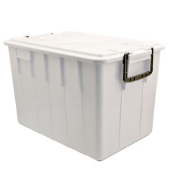 Contenitore Foodbox con coperchio 58x38x38 cm 60 L PPL riciclabile bianco Mobil Plastic