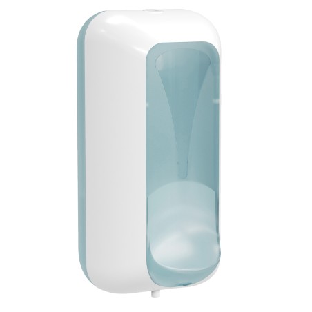 Dispenser per sapone liquido 217 x 117 x 103 mm capacità 0,55 lt bianco/azzurro Replast