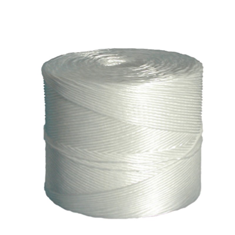 Rotolo di spago diametro 2 mm lunghezza 1000 m 2 kg fibra PPL titolo 1/500 bianco Viva