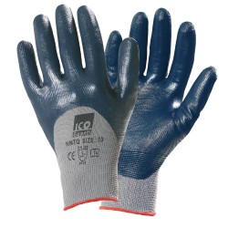 Guanti mechanical Safety Palmpro 113 per ambienti oleosi taglia M grigio/blu Icoguanti