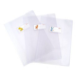 Coprimaxi goffrato Superseta c/alette e portanome A5 PVC trasparente neutro Ri.Plast