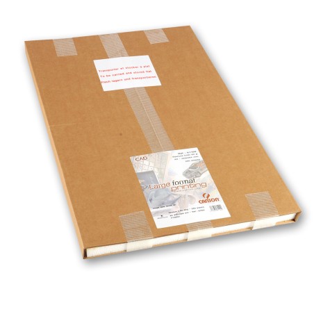 Carta Inkjet plotter A1 594 x 841 mm 90 gr opaca cad bianco Canson conf. 125 fogli