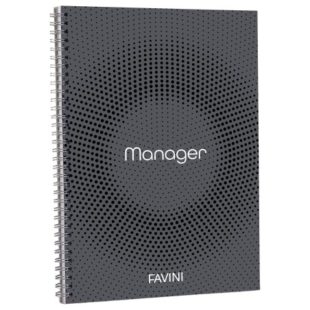 Blocco Spiral Manager 4 fori microperforato 23 x 29,7cm 10mm 80gr 90 fogli Favini