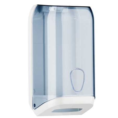 Dispenser di carta igienica in fogli 15,8x13x30,7 cm trasparente/bianco Mar Plast
