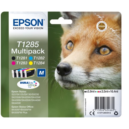 Epson Multipack Cartuccia ink C/M/Y/K T1285 C13T12854012 C/M/Y 3