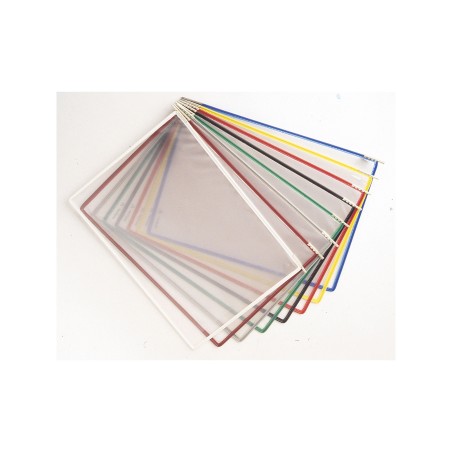 Tasche di ricambio per leggio T Technic A4 colori assortiti Djois conf. 10 pezzi