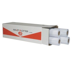 Carta JP One P.80M per plotter inkjet 420 mm x 50 mt 80 gr bianco opaco As Marri