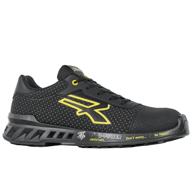 Calzatura di sicurezza Matt S3 SRC CI ESD RedLeve numero 35 nero/giallo UPower