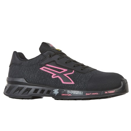 Calzatura di sicurezza Michelle S1P SRC ESD RedLeve numero 42 nero/rosa UPower